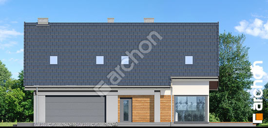 Передний фасад Дом в яблонках 15 (Г2)