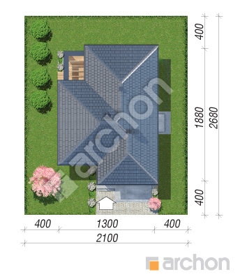 Проект дома ARCHON+ Дом в ренклодах 6 (Г) Ситуація