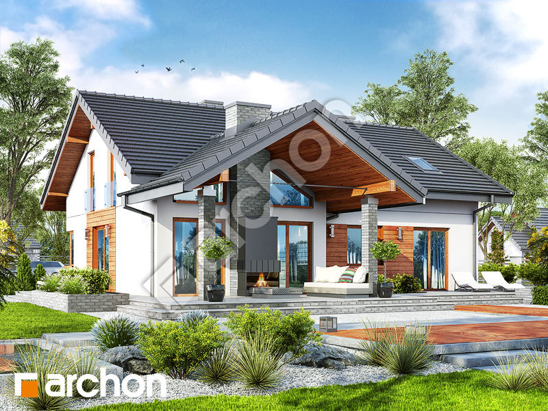 Проект будинку ARCHON+ Будинок в первоцвітах (Г2) Вид 1