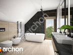 Проект будинку ARCHON+ Будинок в ізопірумі 6 (Г2) візуалізація ванни (візуалізація 3 від 2)