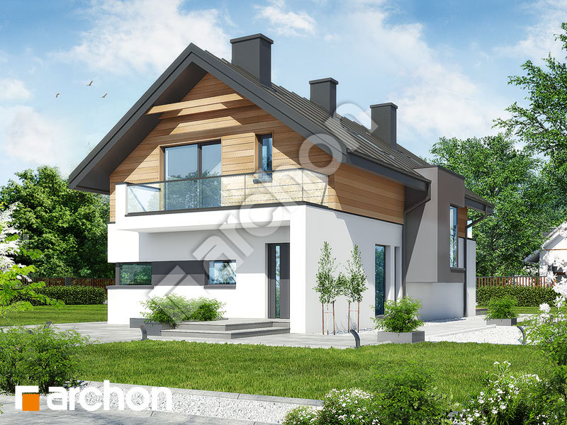 Проект дома ARCHON+ Дом в морингах  вер.2 Вид 1