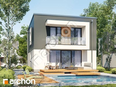 Проект будинку ARCHON+ Будинок у клематисах 24 Вид 2