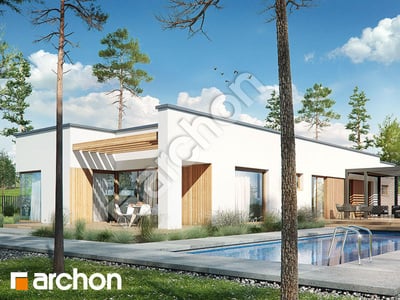 Проєкт будинку ARCHON+ Будинок в хурмах 