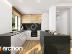 Проект дома ARCHON+ Дом в третомах (А) визуализация кухни 1 вид 1