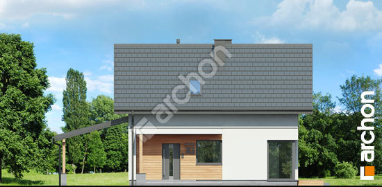 Передний фасад Дом в третомах (А)