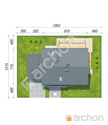 Проект дома ARCHON+ Дом в третомах (А) Ситуація
