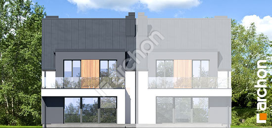 Дворовой фасад Дом в клематисах 33 (ГБ)