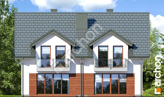 Дворовой фасад Дом под гинко 11 (ГР2)