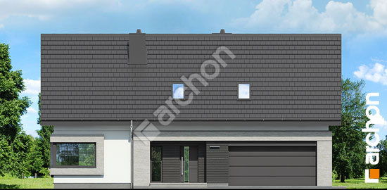 Передний фасад Дом в гвоздиках (Г2)