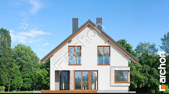 Боковой фасад Дом в изопируме 2