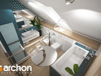 Проект будинку ARCHON+ Будинок в ізопірумі 2 візуалізація ванни (візуалізація 3 від 4)