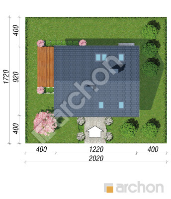 Проект дома ARCHON+ Дом в изопируме 2 Ситуація