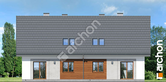 Дворовой фасад Дом в землянике 2 (Р2)