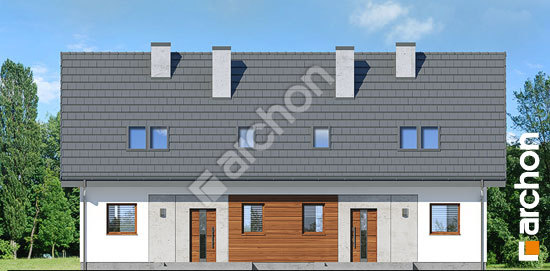 Передний фасад Дом в землянике 2 (Р2)