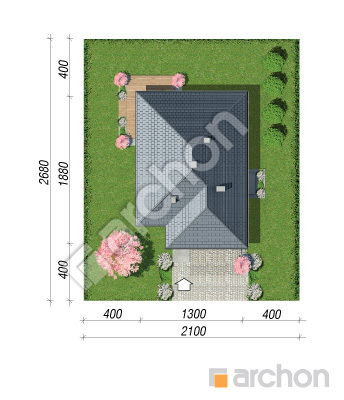 Проєкт будинку ARCHON+ Будинок в ренклодах 15 (Г2) Ситуація