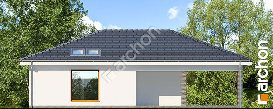 Дворовой фасад Г23 - Трехместный гараж