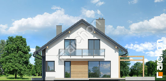 Боковой фасад Дом в аурорах 7 (А)