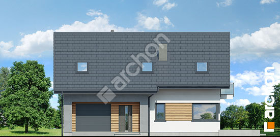 Передний фасад Дом в аурорах 7 (А)