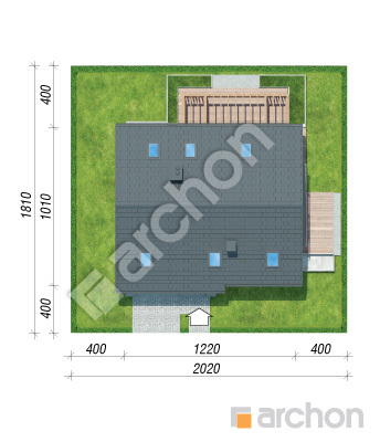 Проєкт будинку ARCHON+ Будинок в аурорах 7 (А) Ситуація