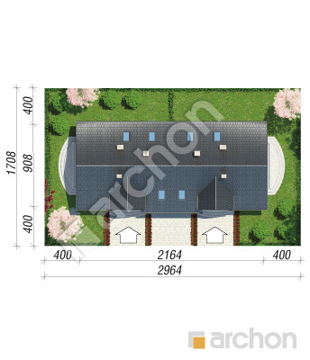 Проєкт будинку ARCHON+ Будинок в люцерні 6 (Р2) Ситуація