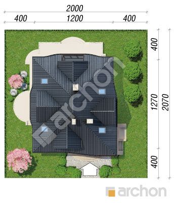 Проект дома ARCHON+ Дом в зефирантесе 3 Ситуація