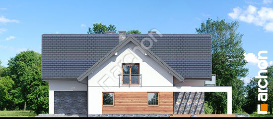 Боковой фасад Дом в крокосмиях (Г2)