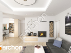 Проект будинку ARCHON+ Будинок в крокосміях (Г2) денна зона (візуалізація 1 від 6)