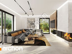 Проект дома ARCHON+ Дом в очитках (Г2) дневная зона (визуализация 1 вид 2)