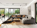 Проект дома ARCHON+ Дом в очитках (Г2) дневная зона (визуализация 1 вид 3)