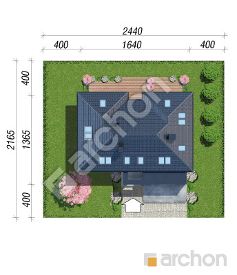 Проект дома ARCHON+ Дом в кливиях 11 (Г2) Ситуація