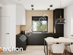 Проект будинку ARCHON+ Будинок в коручках 2 візуалізація кухні 1 від 2