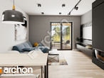 Проект дома ARCHON+ Дом в коручках 2 дневная зона (визуализация 1 вид 4)