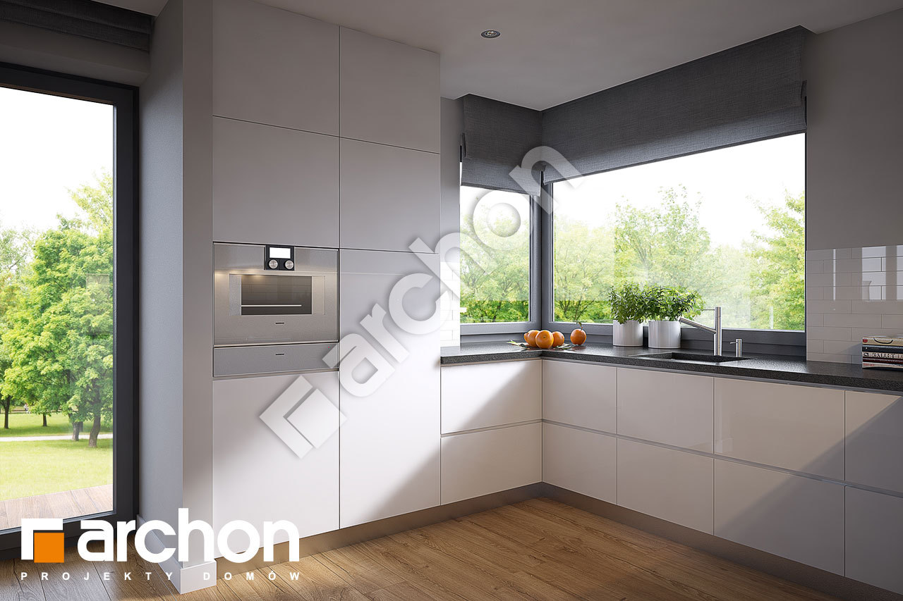 Проект будинку ARCHON+ Будинок в араукаріях (Г2) візуалізація кухні 1 від 2