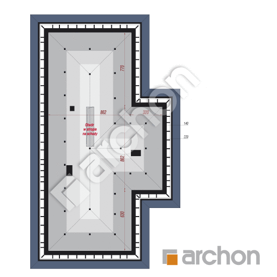 Проект будинку ARCHON+ Будинок в араукаріях (Г2) План мансандри