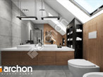 Проект будинку ARCHON+ Будинок в переломнику (Г2) візуалізація ванни (візуалізація 3 від 2)