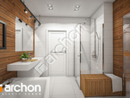 Проект будинку ARCHON+ Будинок в мачейках 2 (Г2) візуалізація ванни (візуалізація 3 від 2)