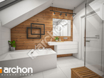 Проект будинку ARCHON+ Будинок в мачейках 2 (Г2) візуалізація ванни (візуалізація 3 від 3)