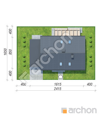 Проект дома ARCHON+ Дом в кортадериях (Г) Ситуація