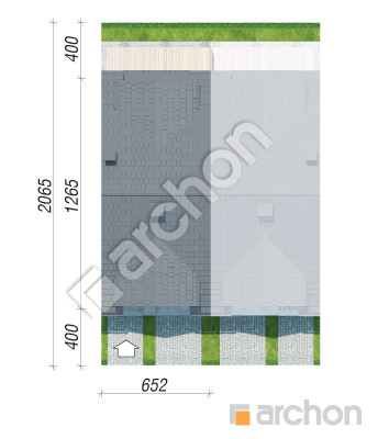 Проект дома ARCHON+ Дом под гинко 20 (ГС) Ситуація