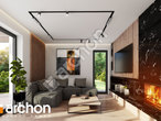 Проект дома ARCHON+ Дом в баллотах дневная зона (визуализация 1 вид 1)