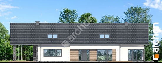 Передний фасад Дом в герберах 2 (Е)