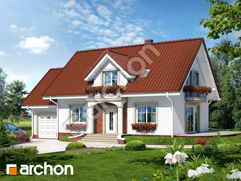 Проєкт будинку ARCHON+ Будинок у вербені 7 Вид 1