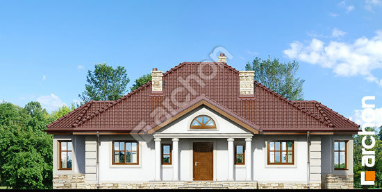 Передний фасад Дом под красной рябиной 6 вер. 2