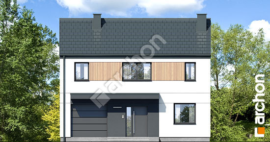 Передний фасад Дом в ирисе 4 (Г)