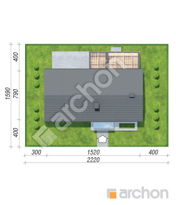 Проект дома ARCHON+ Дом в ирисе 2 (Н) ВИЭ Ситуація
