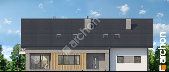 Дворовой фасад Дом в аурорах 10 (Г2)