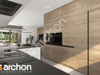 Проект будинку ARCHON+ Будинок в ренклодах 11 (Г2) візуалізація кухні 1 від 2