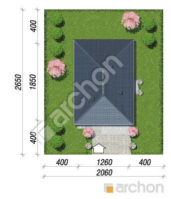 Проект дома ARCHON+ Дом в ренклодах 11 (Г2) Ситуація