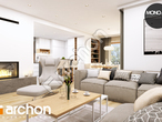 Проект будинку ARCHON+ Будинок в жимолості (Г2) денна зона (візуалізація 1 від 3)