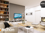 Проект дома ARCHON+ Дом в жимолости (Г2) дневная зона (визуализация 1 вид 2)